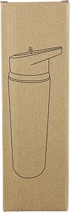 Recycled stainless steel drinking bottle (500 ml) Zeno, light blue