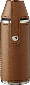 Recycled stainless steel flask Brock, brown