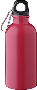 Recycled stainless steel single walled bottle (400 ml), pink