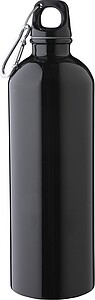 Recycled stainless steel single walled bottle (750 ml ), black