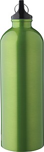 Recycled stainless steel single walled bottle (750 ml ), light green