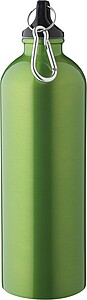 Recycled stainless steel single walled bottle (750 ml ), light green