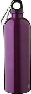 Recycled stainless steel single walled bottle (750 ml ), purple