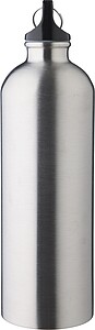 Recycled stainless steel single walled bottle (750 ml ), silver
