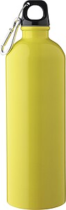 Recycled stainless steel single walled bottle (750 ml ), yellow