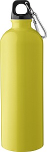 Recycled stainless steel single walled bottle (750 ml ), yellow