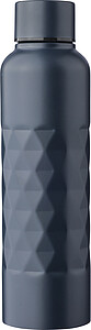 Recycled stainless steel single-walled drinking bottle (800 ml) Talin, blue