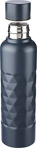 Recycled stainless steel single-walled drinking bottle (800 ml) Talin, blue