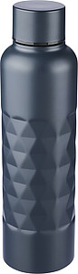 Recycled stainless steel single-walled drinking bottle (800 ml) Talin, blue