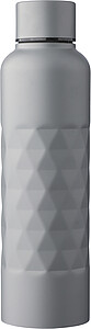 Recycled stainless steel single-walled drinking bottle (800 ml) Talin, grey