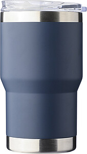 Recycled stainless steel travel mug (350 ml) Ayen, blue