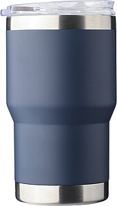 Recycled stainless steel travel mug (350 ml) Ayen, blue