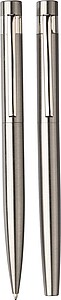 Recycled stainless steel writing set Fritz