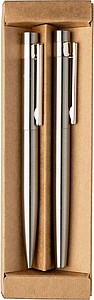 Recycled stainless steel writing set Fritz