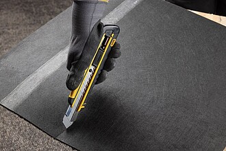 Refillable RCS rplastic heavy duty snap-off knife soft grip