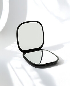 Reflecta RCS recycled plastic make-up mirror, black