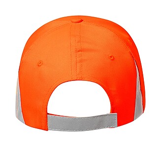Reflective baseball cap, fluo orange
