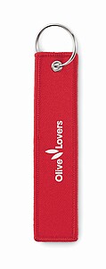 Remove before flight key ring, red
