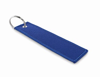 Remove before flight key ring, royal blue