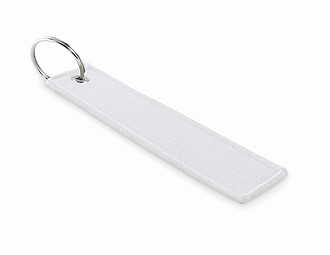 Remove before flight key ring, white