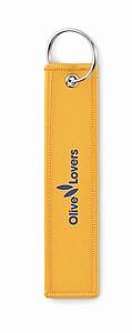 Remove before flight key ring, yellow