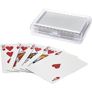 Reno card game in case, black/transparent