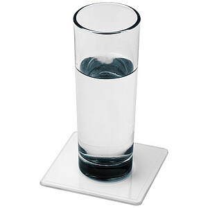 Renzo square plastic coaster