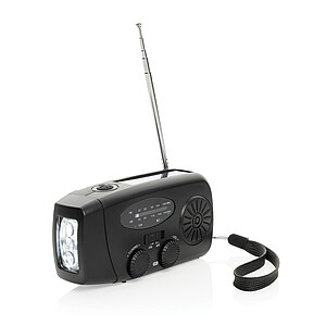 RescueWave RCS recycled plastic emergency radio, black
