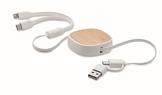 Retractable charging USB cable