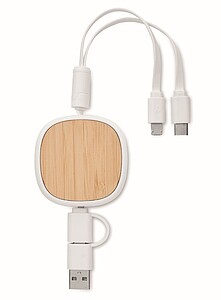 Retractable charging USB cable