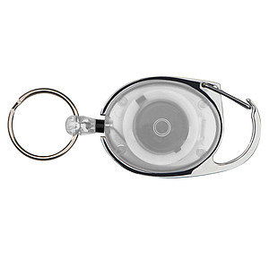 Retractable keyring with carabiner