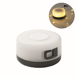 Retractable LED string light, black