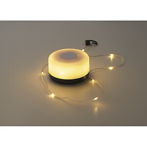 Retractable LED string light, black