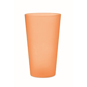 Reusable event cup 500ml, transparent orange