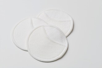 Reusable face cleaning pad set, beige