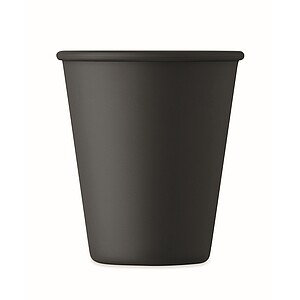 Reusable PLA single wall cup, black