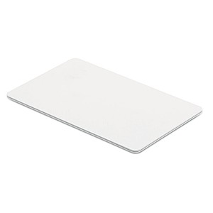 RFID blocking card. The aluminium layer inside this card blocks all radio frequencies passing throug