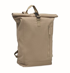 Roll top backpack 390 gr/m2, khaki