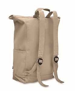 Roll top backpack 390 gr/m2, khaki