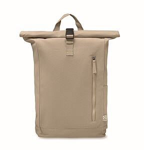 Roll top backpack 390 gr/m2, khaki