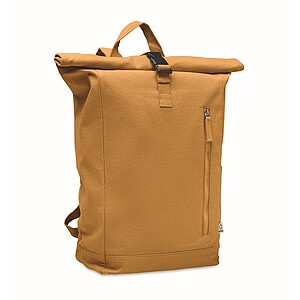 Roll top backpack 390 gr/m2, ochre