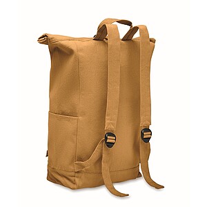 Roll top backpack 390 gr/m2, ochre