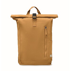 Roll top backpack 390 gr/m2, ochre