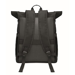 Rolltop laptop rucksack 600D, black