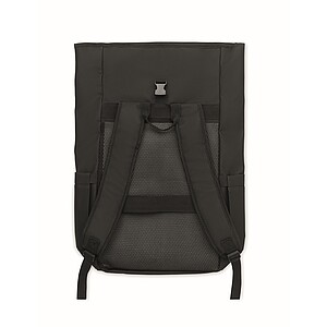 Rolltop laptop rucksack 600D, black