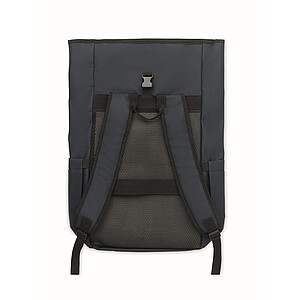 Rolltop laptop rucksack 600D, blue