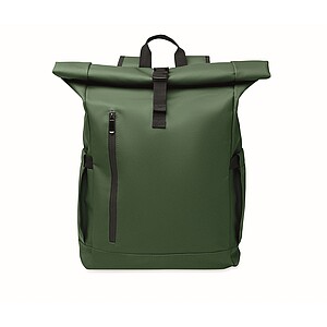 Rolltop laptop rucksack 600D, dark green