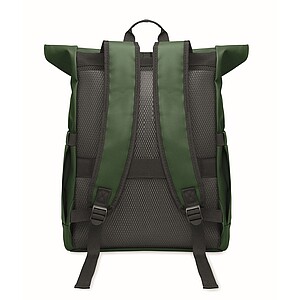 Rolltop laptop rucksack 600D, dark green