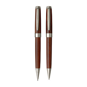 Rosewood pen set. Brown