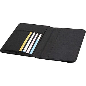 Ross GRS RPET RFID passport holder, heather charcoal